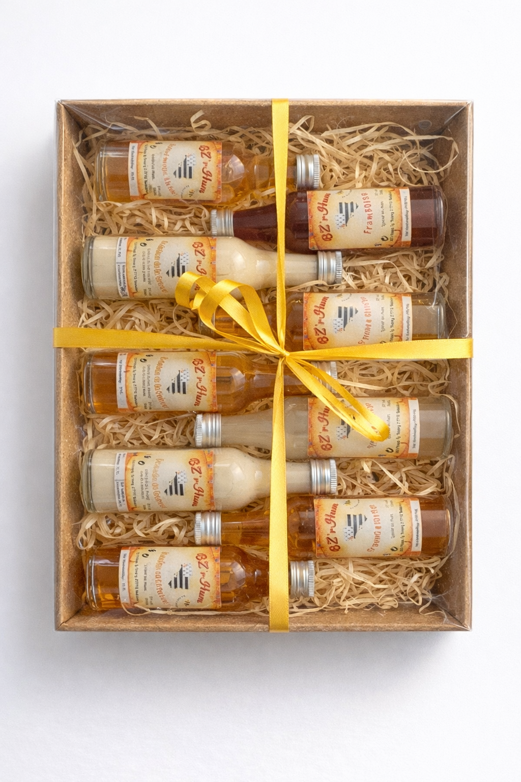 Coffret découverte BZ’Rhum – dégustation de 9 rhums arrangés